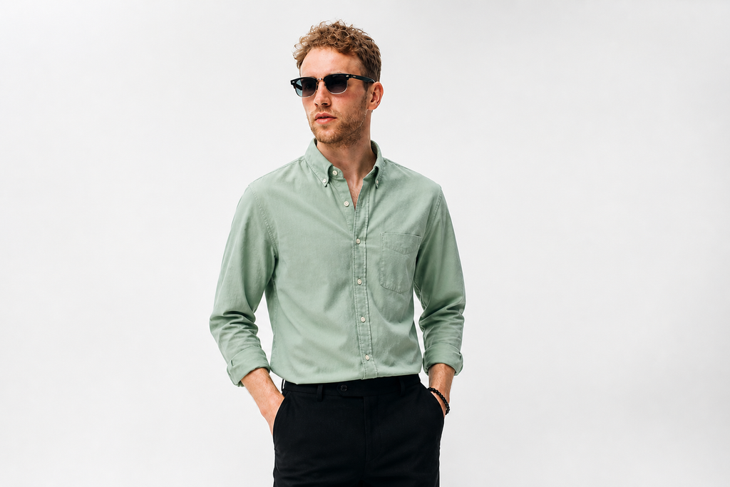 Formal Green Shirt