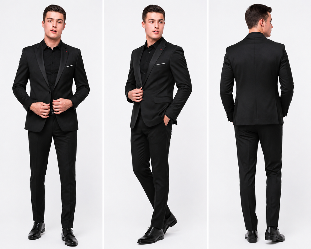Premium Black Blazer for Men – Slim Fit Party Wear Suit Jacket