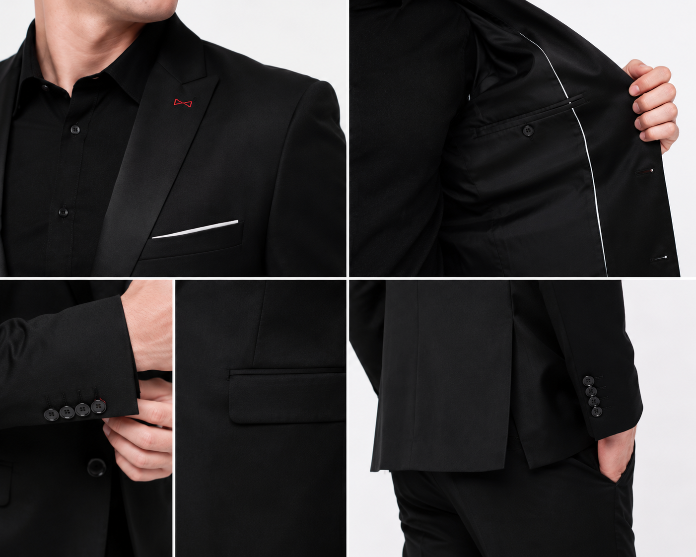 Premium Black Blazer for Men – Slim Fit Party Wear Suit Jacket