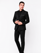 Premium Black Blazer for Men – Slim Fit Party Wear Suit Jacket