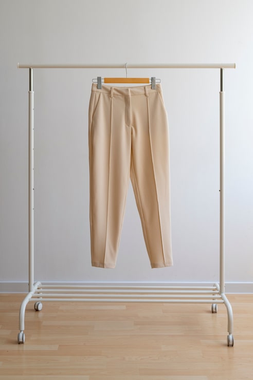 Signature Beige Slim Fit Formal Pants