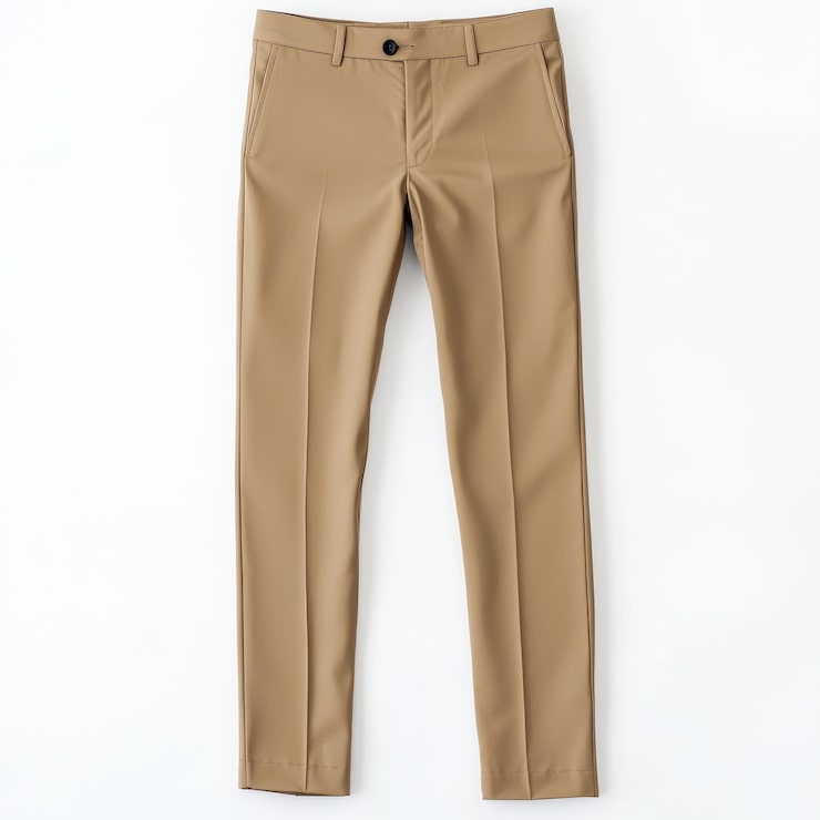 Signature Beige Slim Fit Formal Pants
